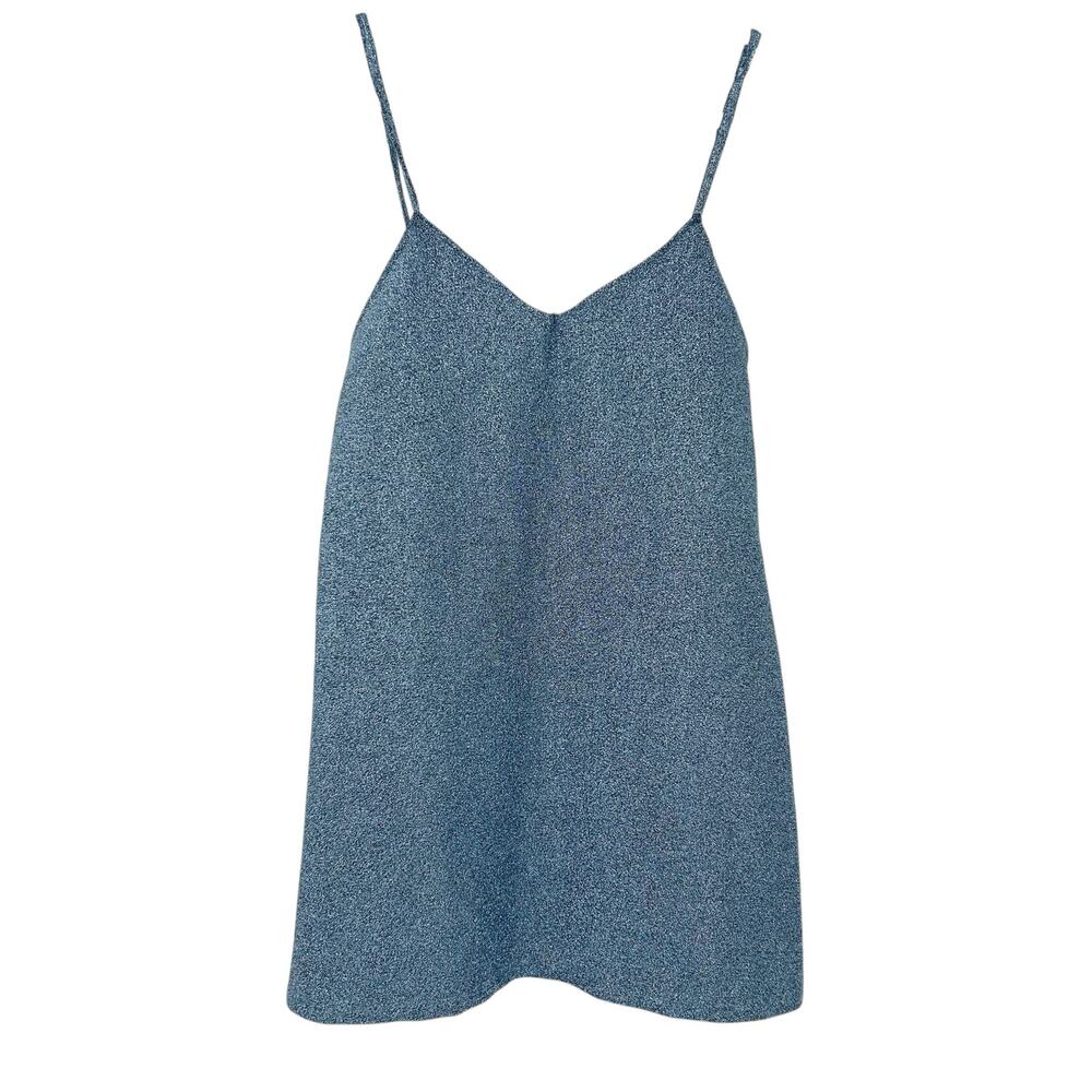 Zara Trafaluc Womens‎ Going Out Party Metallic Glittery Cami Mini Dress Size M